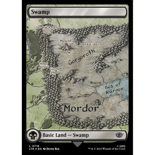 Swamp, common, 718, Magic the Gathering, The Lord of the Rings: Tales of Middle-earth