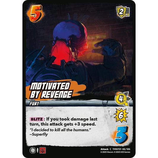 Motivated by Revenge 88/186 TMNT01 Universus Teenage Mutant Ninja Turtles Attack C