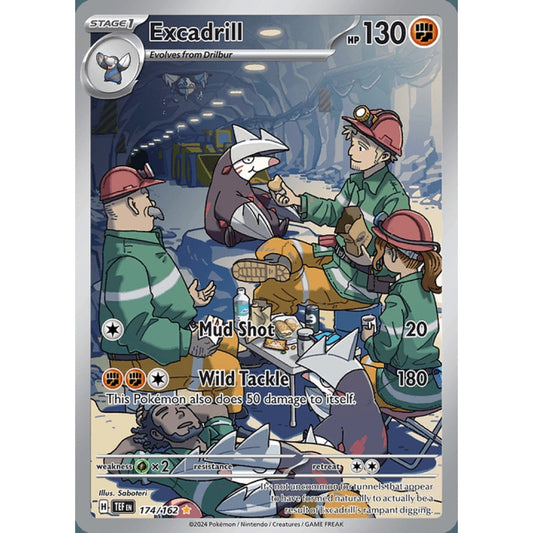 Excadrill Illustration Rare 174/162 Pokemon Card Game Temporal Forces