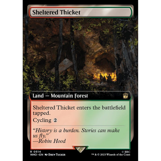 Sheltered Thicket rare 514 Magic the Gathering Doctor Who