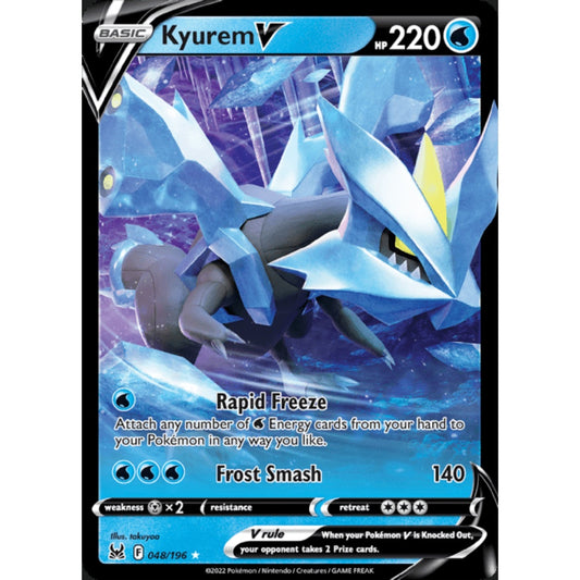 Kyurem V Double Rare 048/196 Pokemon Card Game Lost Origins