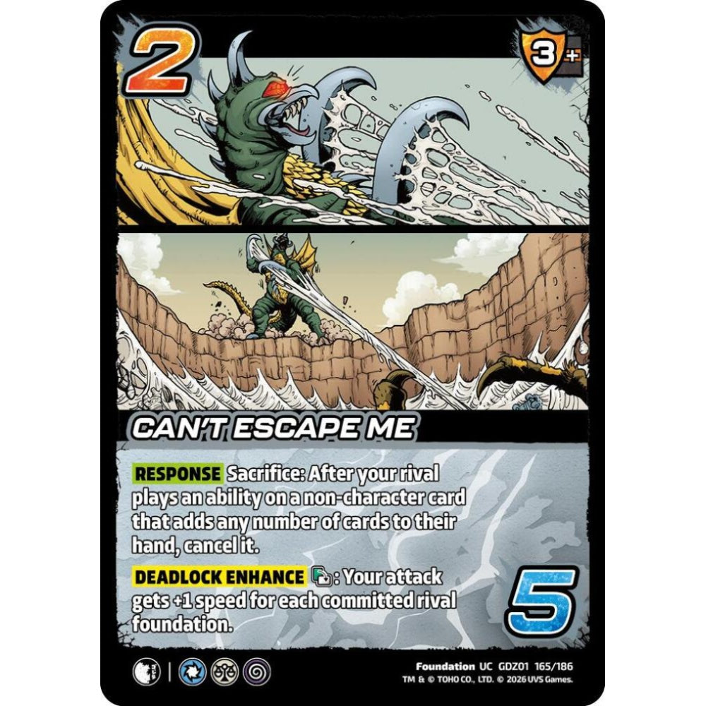 Can't Escape Me GDZ01 165/186 GDZ01 Universus Godzilla: Reign of Kaiju Foundation UC