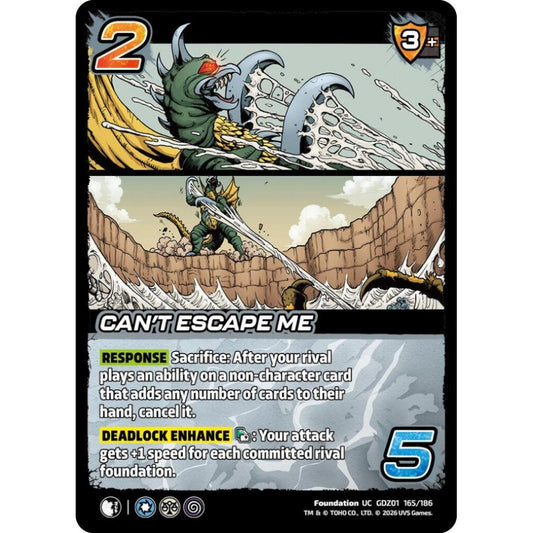Can't Escape Me GDZ01 165/186 GDZ01 Universus Godzilla: Reign of Kaiju Foundation UC