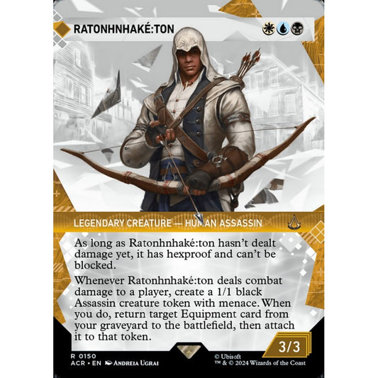 Ratonhnhaké꞉ton rare 150 Magic the Gathering Assassin's Creed