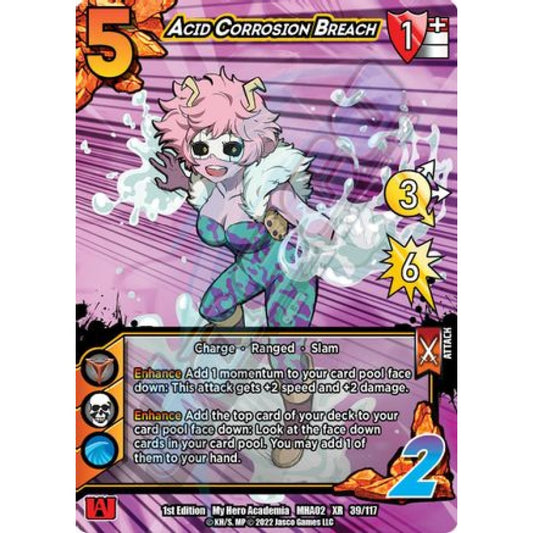 Acid Corrosion Breach, 39/117, XR, UniVersus, MHA02 Crimson Rampage