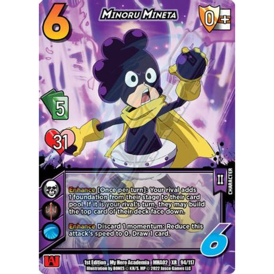 Minoru Mineta, 94/117, XR, UniVersus, MHA02 Crimson Rampage