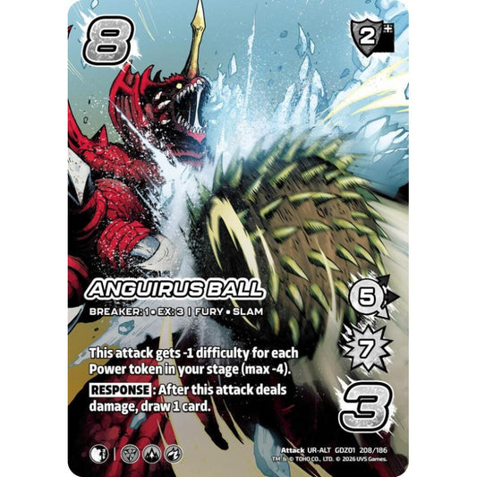 Anguirus Ball  GDZ01 208/186 GDZ01 Universus Godzilla: Reign of Kaiju Attack UR-ALT