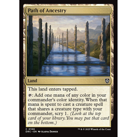 Path of Ancestry, 166, common, Magic: The Gathering, Aetherdrift Commander
