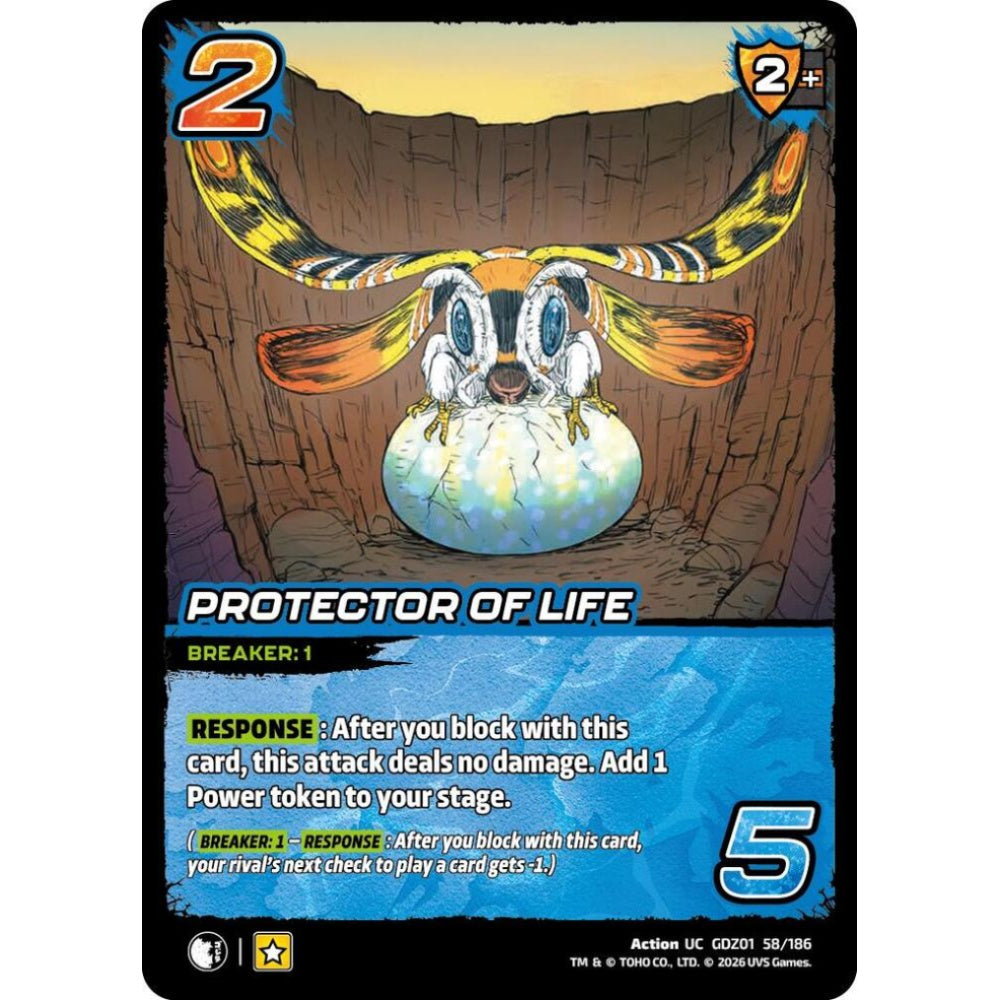Protector of Life GDZ01 58/186 GDZ01 Universus Godzilla: Reign of Kaiju Action UC