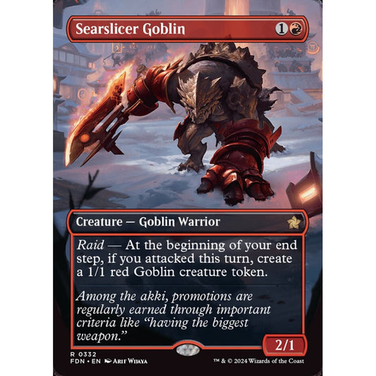 Searslicer Goblin, 332, rare, Magic: The Gathering, Foundations