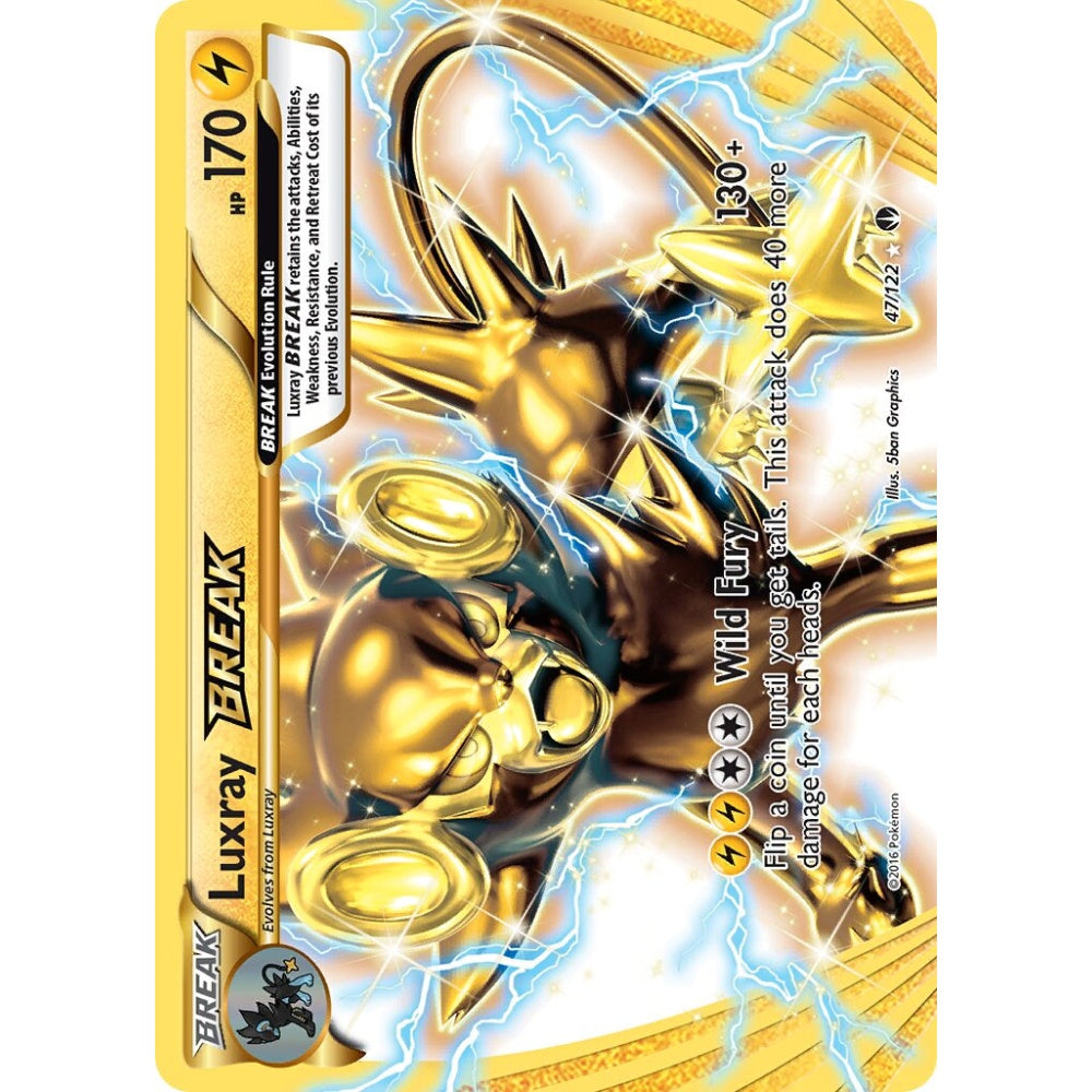 Luxray BREAK Rare BREAK 47/122 Pokemon Card Game BREAKpoint