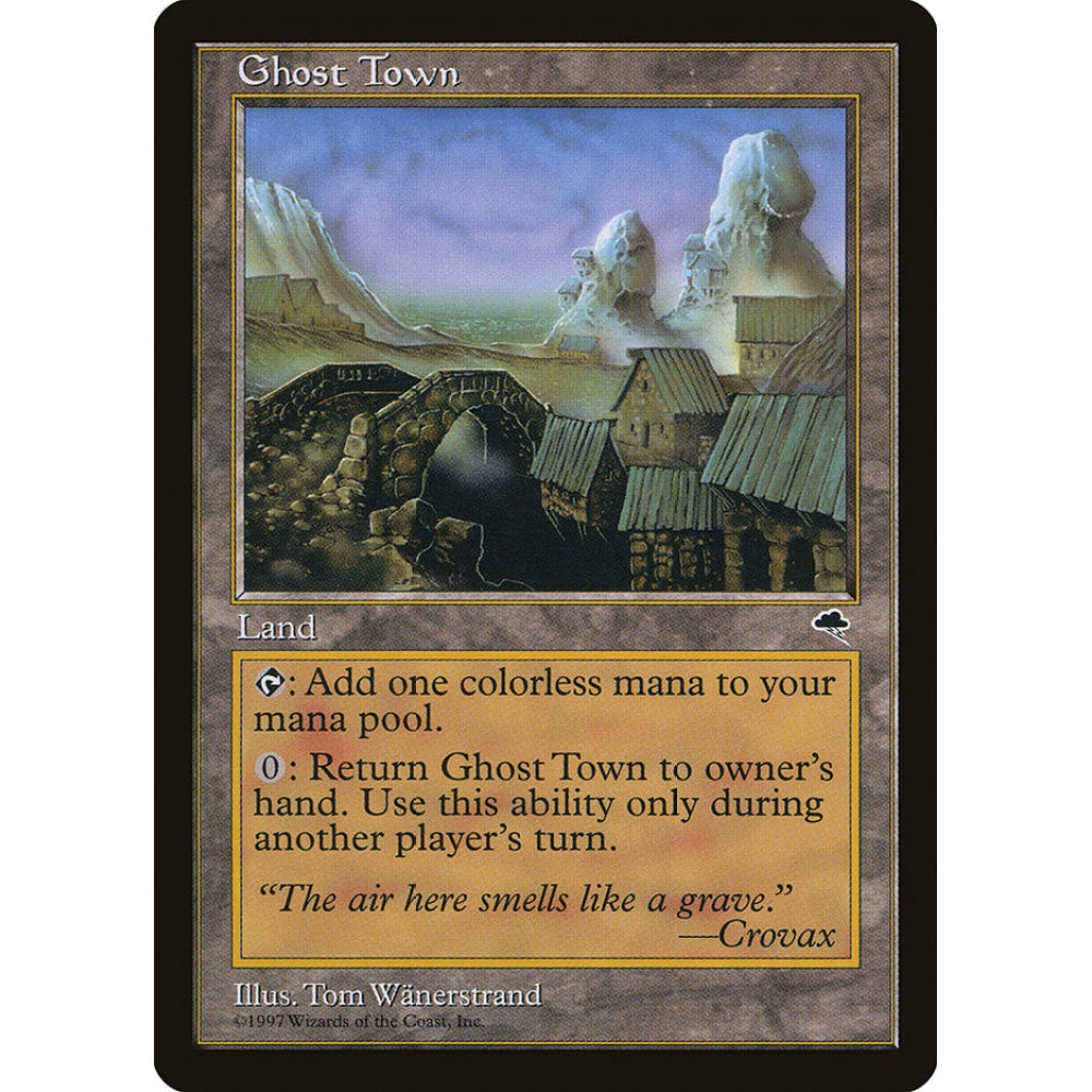 Ghost Town uncommon 318 Magic the Gathering Tempest