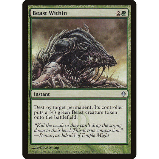 Beast Within uncommon 103 Magic the Gathering New Phyrexia