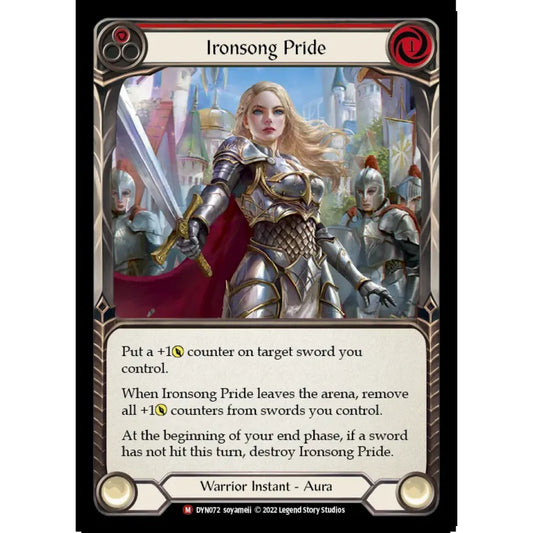 Ironsong Pride DYN072 Majestic Flesh & Blood Trading Card Game Dynasty in Regular Art