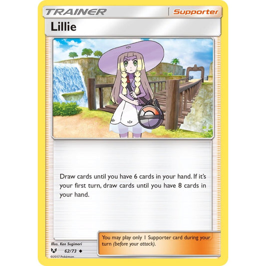 Lillie Uncommon 62/73 Pokemon Card Game Shining Legends