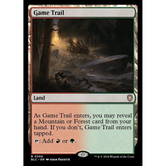 Game Trail, 306, rare, Magic: The Gathering, Bloomburrow