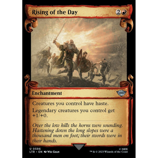 Rising of the Day, uncommon, 596, Magic the Gathering, The Lord of the Rings: Tales of Middle-earth