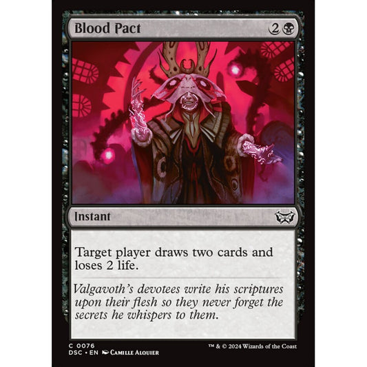 Blood Pact, 76, common, Magic: The Gathering, Duskmourn: House of Horror