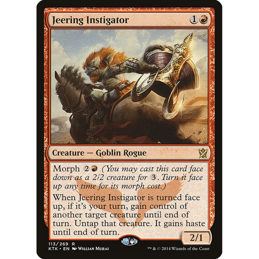 Jeering Instigator rare 113 Magic the Gathering Khans of Tarkir