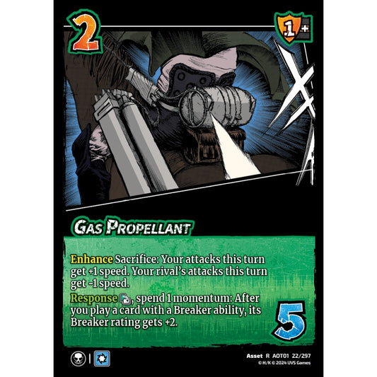 Gas Propellant, 22/297, R, UniVersus, Attack on Titan: Battle for Humanity