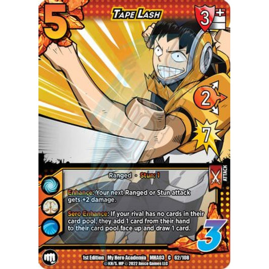 Tape Lash, 62/108, C, UniVersus, MHA03 Heroes Clash
