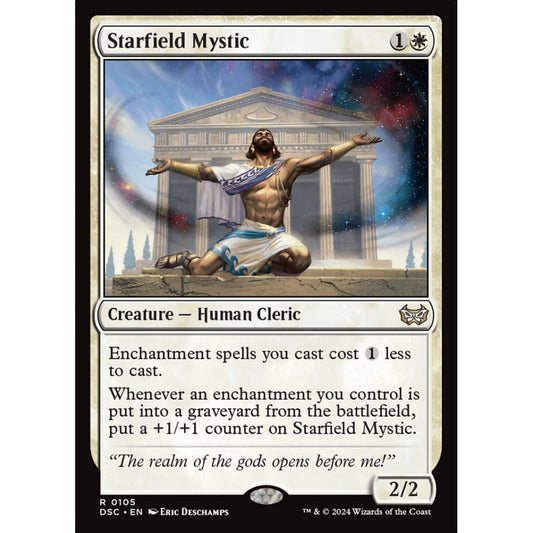 Starfield Mystic, 105, rare, Magic: The Gathering, Duskmourn: House of Horror