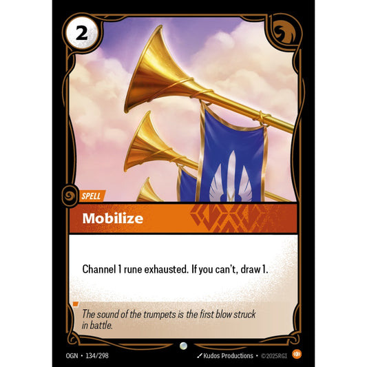 Mobilize OGN-134/298 Riftbound Card Game Origins Common