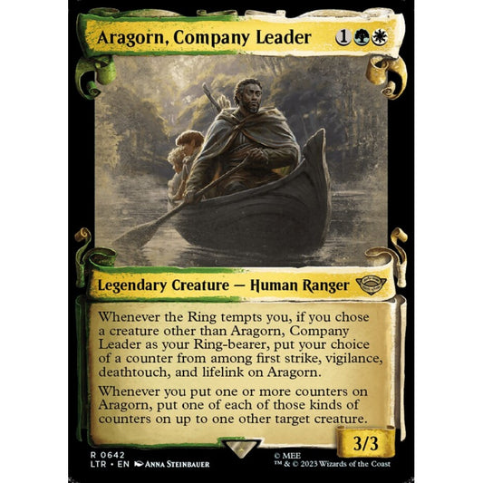 Aragorn, Company Leader, rare, 642, Magic the Gathering, The Lord of the Rings: Tales of Middle-earth