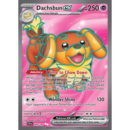 Dachsbun ex Full Art 160/142 Pokemon Card Game Stellar Crown