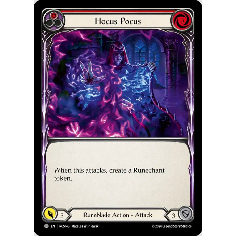 Hocus Pocus, Red), Common, Flesh and Blood, Rosetta