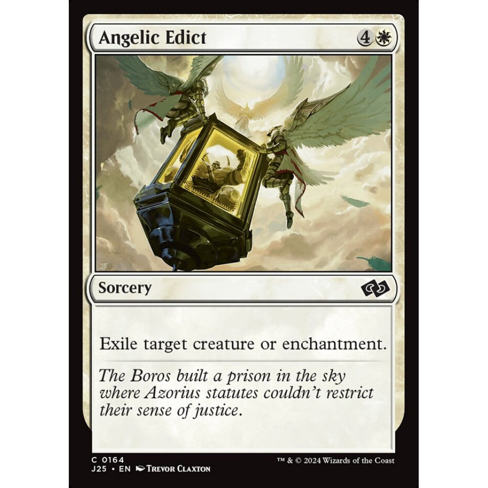 Angelic Edict, 164, common, Magic: The Gathering, Foundations Jumpstart