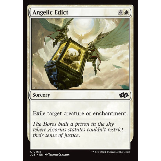 Angelic Edict, 164, common, Magic: The Gathering, Foundations Jumpstart