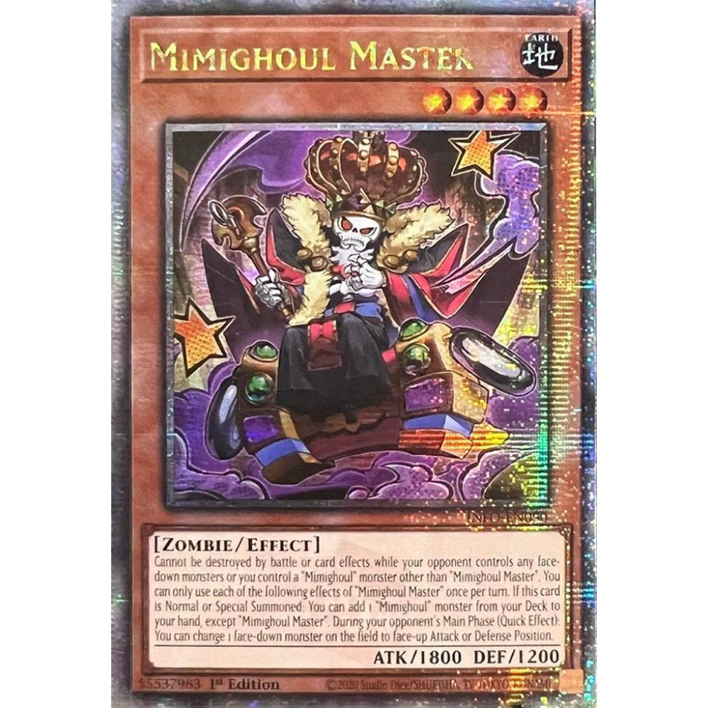Mimighoul Master (Quarter Century Secret Rare) INFO-EN090 QCR Yu-Gi-Oh The Infinite Forbidden