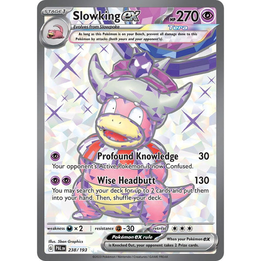 Slowking ex Ultra Rare 238/193 Pokemon Card Game Paldea Evolved