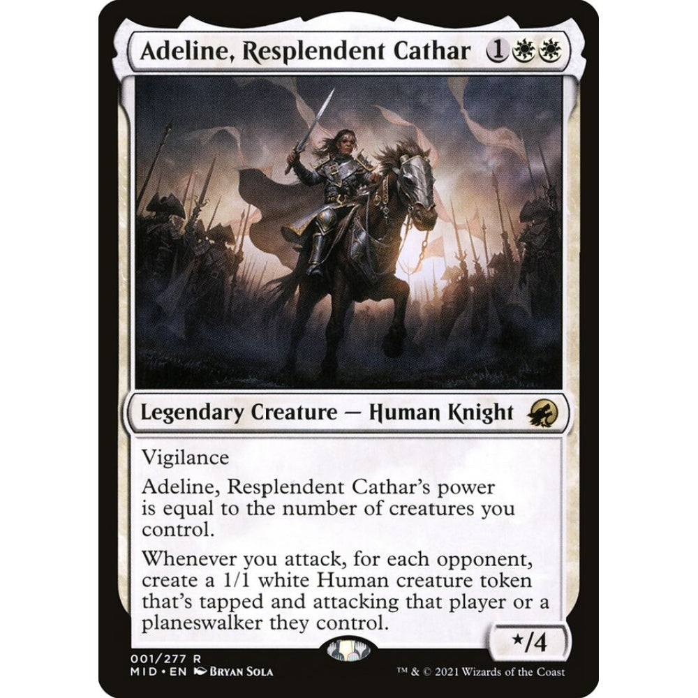 Adeline, Resplendent Cathar rare 1 Magic the Gathering Innistrad: Midnight Hunt