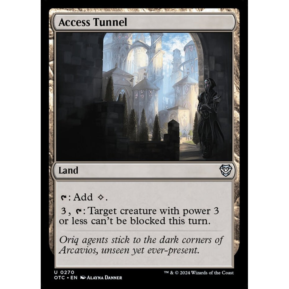 Access Tunnel, 270, uncommon, Magic: The Gathering, Outlaws of Thunder Junction