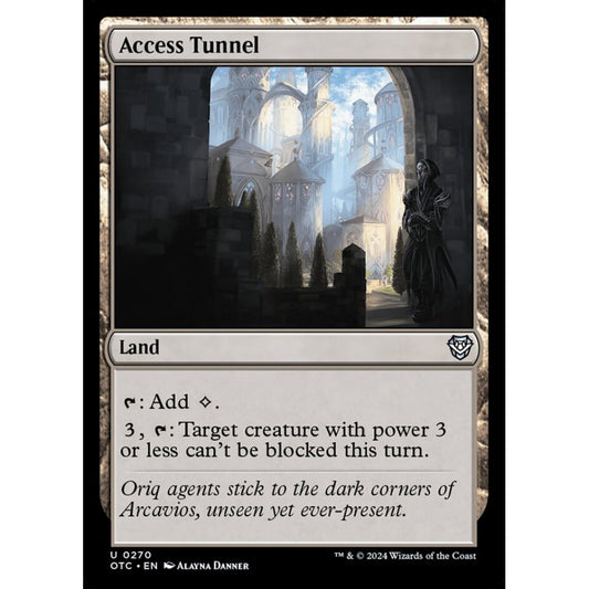 Access Tunnel, 270, uncommon, Magic: The Gathering, Outlaws of Thunder Junction