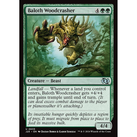 Baloth Woodcrasher, 633, uncommon, Magic: The Gathering, Foundations Jumpstart