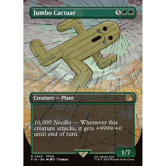 Jumbo Cactuar rare 343 Magic the Gathering Final Fantasy