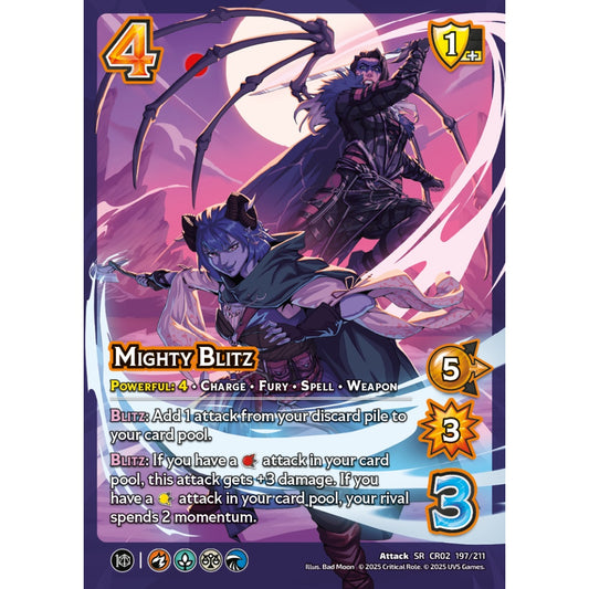 Mighty Blitz, 197/211, CR02, Universus, Critical Role: Heroes Of Exandria, Attack, SR
