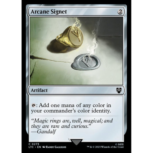 Arcane Signet, common, 273, Magic the Gathering, Tales of Middle-earth Commander