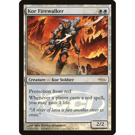 Kor Firewalker rare 36 Magic the Gathering DCI Promos