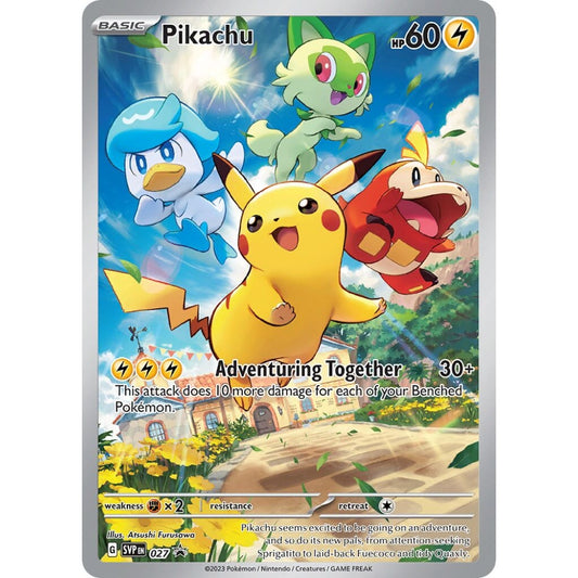 Pikachu Promo 027 Pokemon Card Game Scarlet & Violet Promos