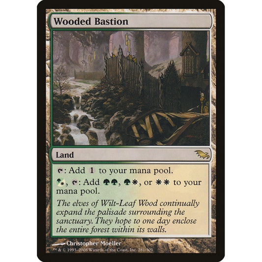 Wooded Bastion rare 281 Magic the Gathering Shadowmoor