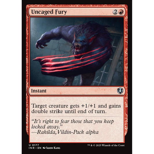 Uncaged Fury, 177, uncommon, Magic: The Gathering, Innistrad Remastered
