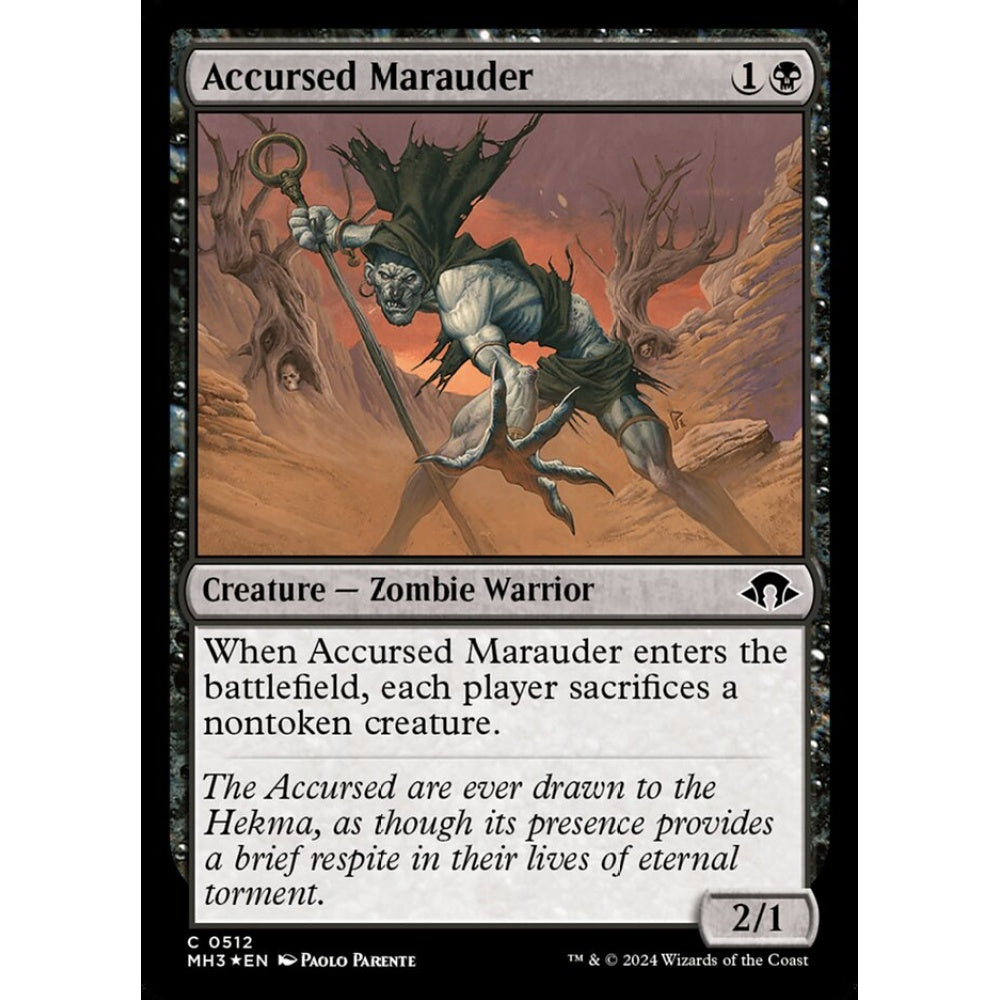 Accursed Marauder, 512, common, Magic: The Gathering, Modern Horizons 3