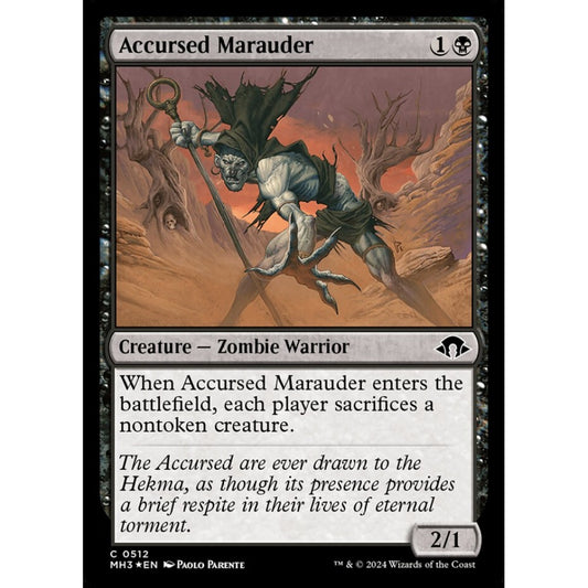 Accursed Marauder, 512, common, Magic: The Gathering, Modern Horizons 3