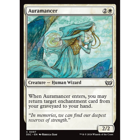 Auramancer, 97, common, Magic: The Gathering, Duskmourn: House of Horror