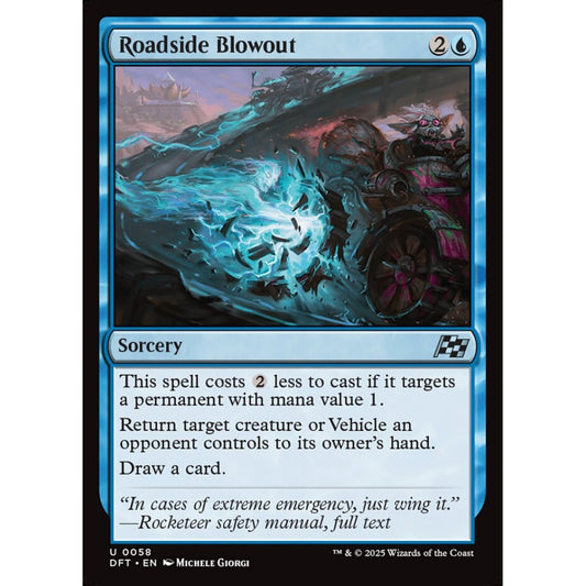 Roadside Blowout, 58, uncommon, Magic: The Gathering, Aetherdrift