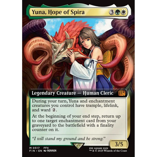 Yuna, Hope of Spira mythic 517 Magic the Gathering Final Fantasy